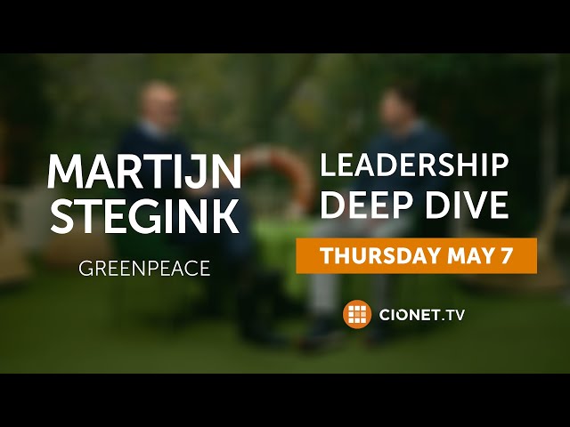 THU 7 MAY - Martijn Stegink - Greenpeace - Leadership Deep Dive